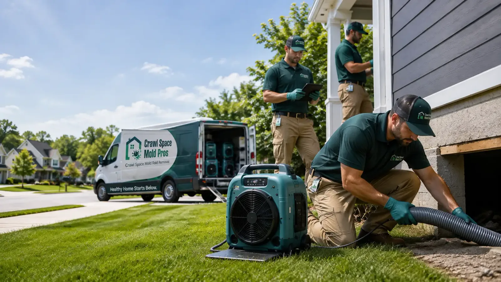 Crawl Space Mold Removal in Tustin, MI